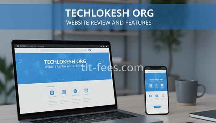 Techlokesh Org website interface showing tech blog features and Tech Lokesh app