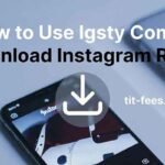 Igsty Com Instagram Reel download interface shown on a smartphone screen